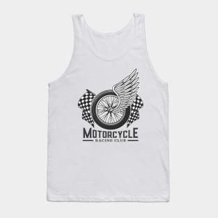 Wing Motorcycle Racing Club Fantasy Artsy Style Tank Top